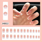 Press-On Nails French Tip Peel-And-Press Multiple Sizes