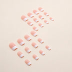 Press-On Nails French Tip Peel-And-Press Multiple Sizes