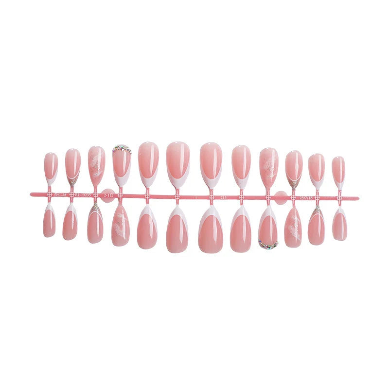 Press-On Nails French Tip Reusable & Easy Application