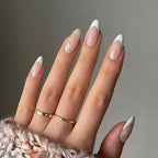 Press-On Nails French Tip Reusable & Quick Application