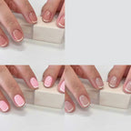 Press-On Nails French Tip Self-Adhesive Set of 24