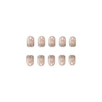 Press-On Nails French Tip & Sparkle Set of 24