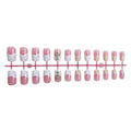 Press-On Nails French Tip With Decorative Accents