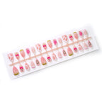 Press-On Nails Fruit Motifs Durable Removable