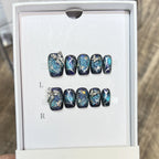 Press-On Nails Galaxy Design Strong Adhesive