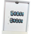 Press-On Nails Galaxy Design Strong Adhesive