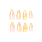 Press-On Nails Gel Floral Easy Apply