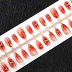 Press-On Nails Gemstone-Embellished No-Glue