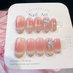 Press-On Nails Glamorous Sparkle Self-Adhesive & Multiple Sizes