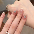 Press-On Nails Glitter Embellished Reusable & Non-Toxic