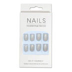 Press-On Nails Glitter Finish 24-Piece Set With Glue