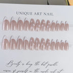 Press-On Nails Glitter Floral Peel & Stick Long-Lasting Wear