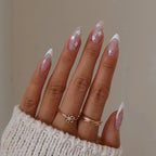 Press-On Nails Glitter Floral Peel & Stick Long-Lasting Wear