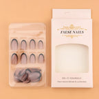 Press-On Nails Glitter French Tip Jelly Gel