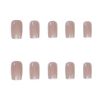 Press-On Nails Glitter French Tip Peel-And-Press Lightweight Comfort