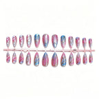 Press-On Nails Glitter Gradient Secure Adhesive & Chip-Resistant