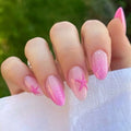 Press-On Nails Glitter Gradient Star Design Lightweight Acrylic Coating