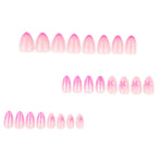 Press-On Nails Glitter Gradient Star Design Lightweight Acrylic Coating