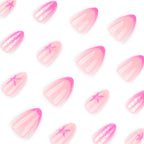 Press-On Nails Glitter Gradient Star Design Lightweight Acrylic Coating