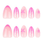 Press-On Nails Glitter Gradient Star Design Lightweight Acrylic Coating