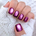 Press-On Nails Glitter Ombre Cat Eye Set of 24