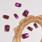 Press-On Nails Glitter Ombre Cat Eye Set of 24