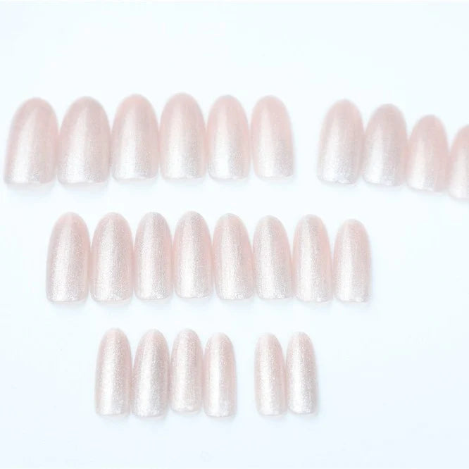 Press-On Nails Glitter Ombre Pre-Glued & Reusable