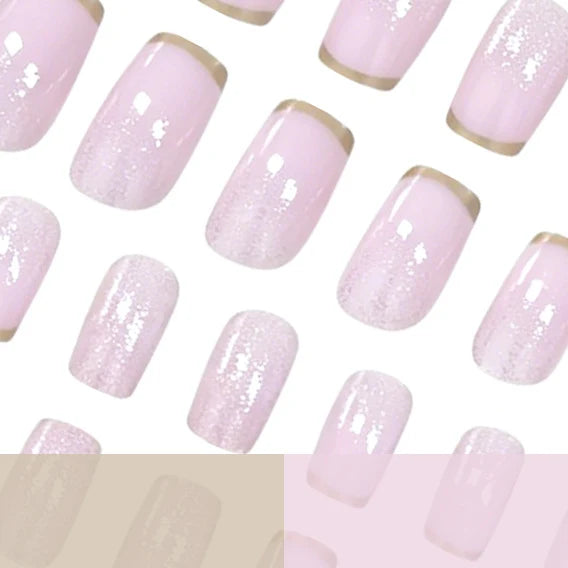 Press-On Nails Glitter Ombre Set of 24