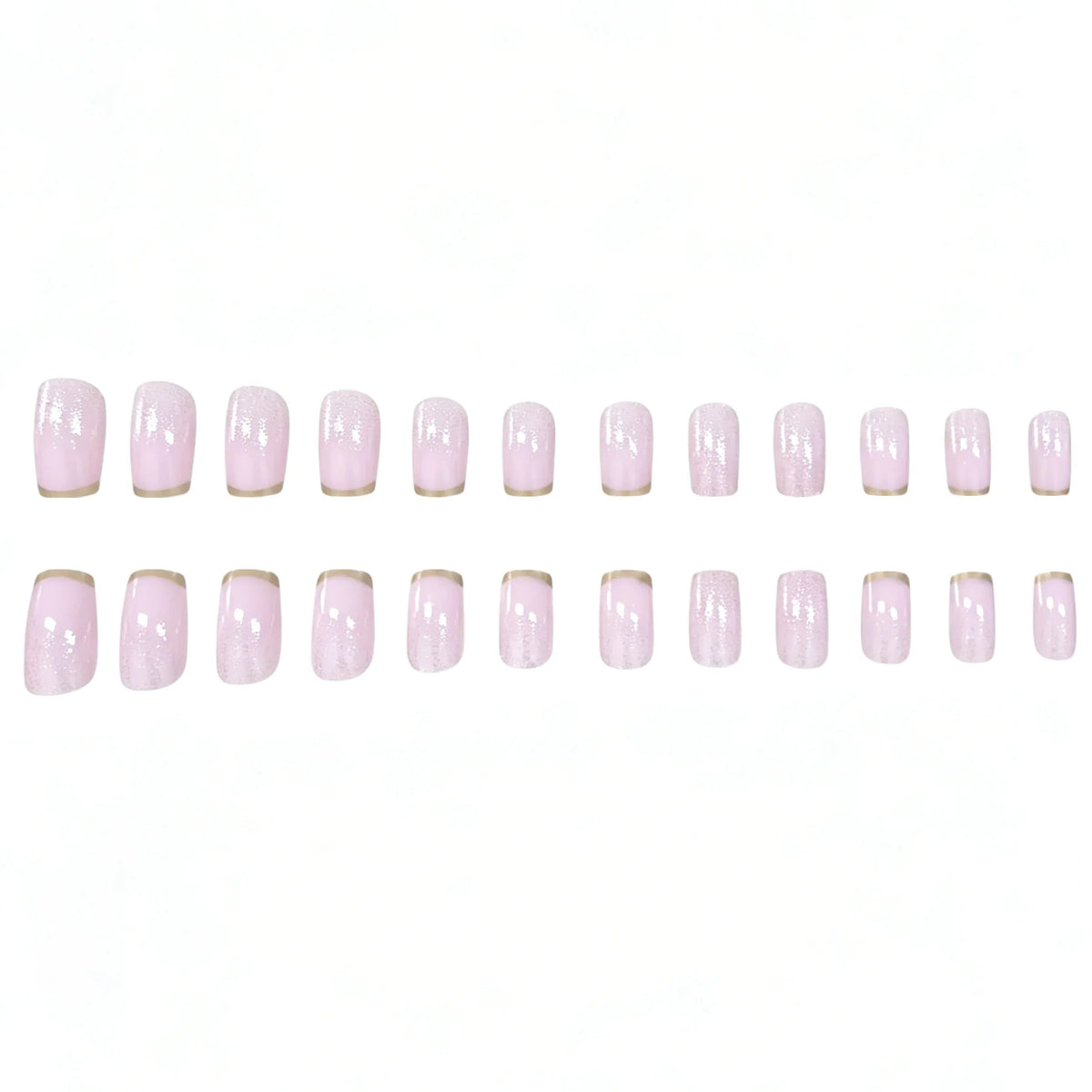 Press-On Nails Glitter Ombre Set of 24