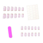 Press-On Nails Glitter Ombre Set of 24