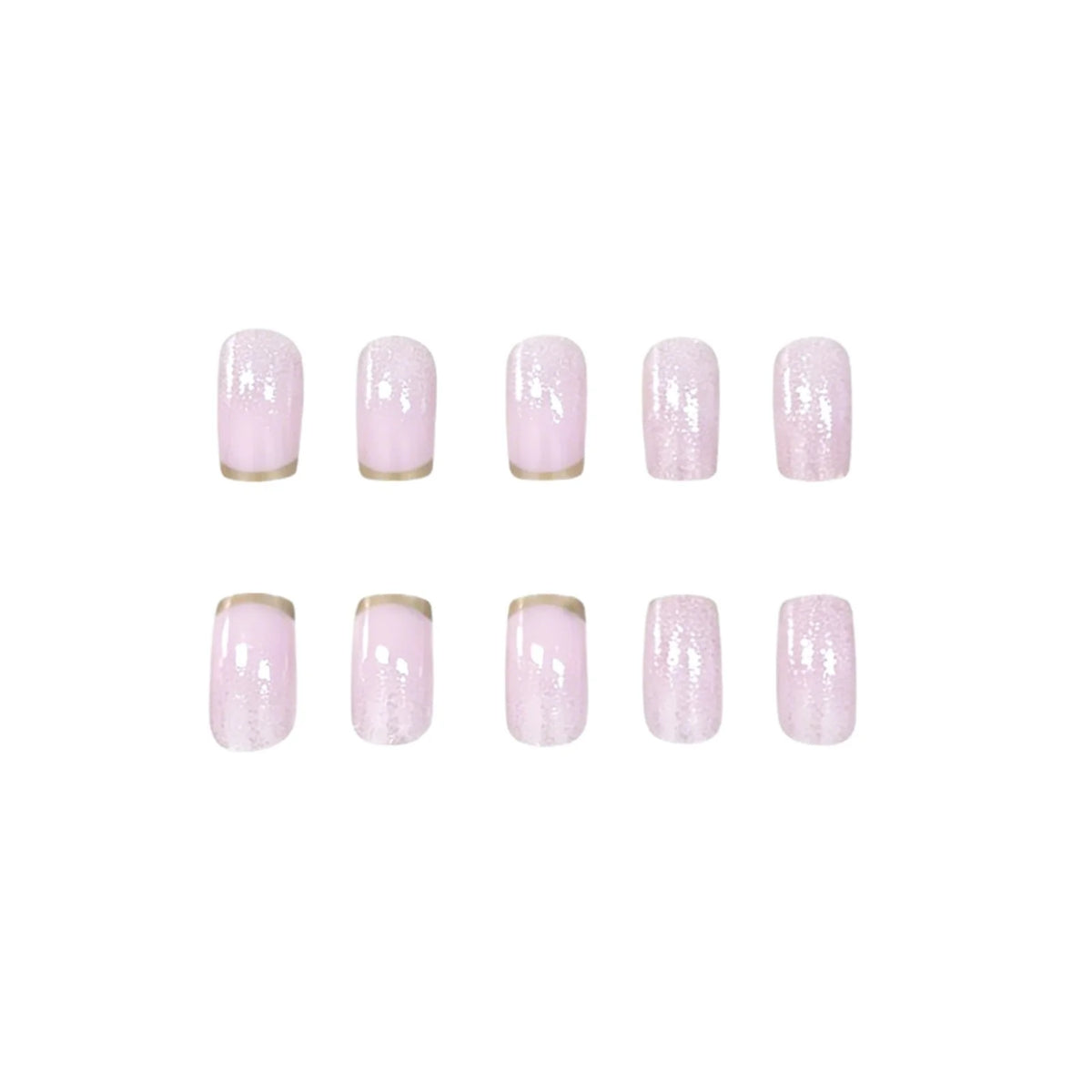 Press-On Nails Glitter Ombre Set of 24