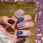 Press-On Nails Glitter Reusable Easy-Apply Adhesive
