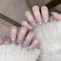 Press-On Nails Glitter & Rhinestone Reusable Set
