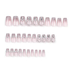 Press-On Nails Glitter & Rhinestone Reusable Set