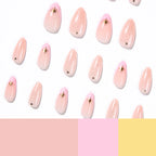 Press-On Nails Glitter & Star Accents Long-Lasting Shine