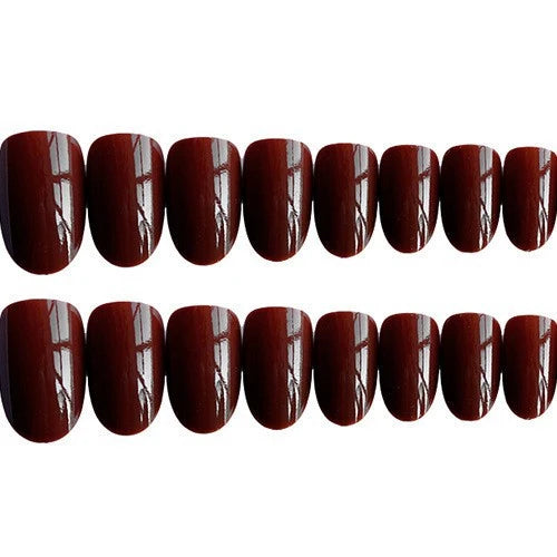 Press-On Nails Glossy Almond Peel And Stick