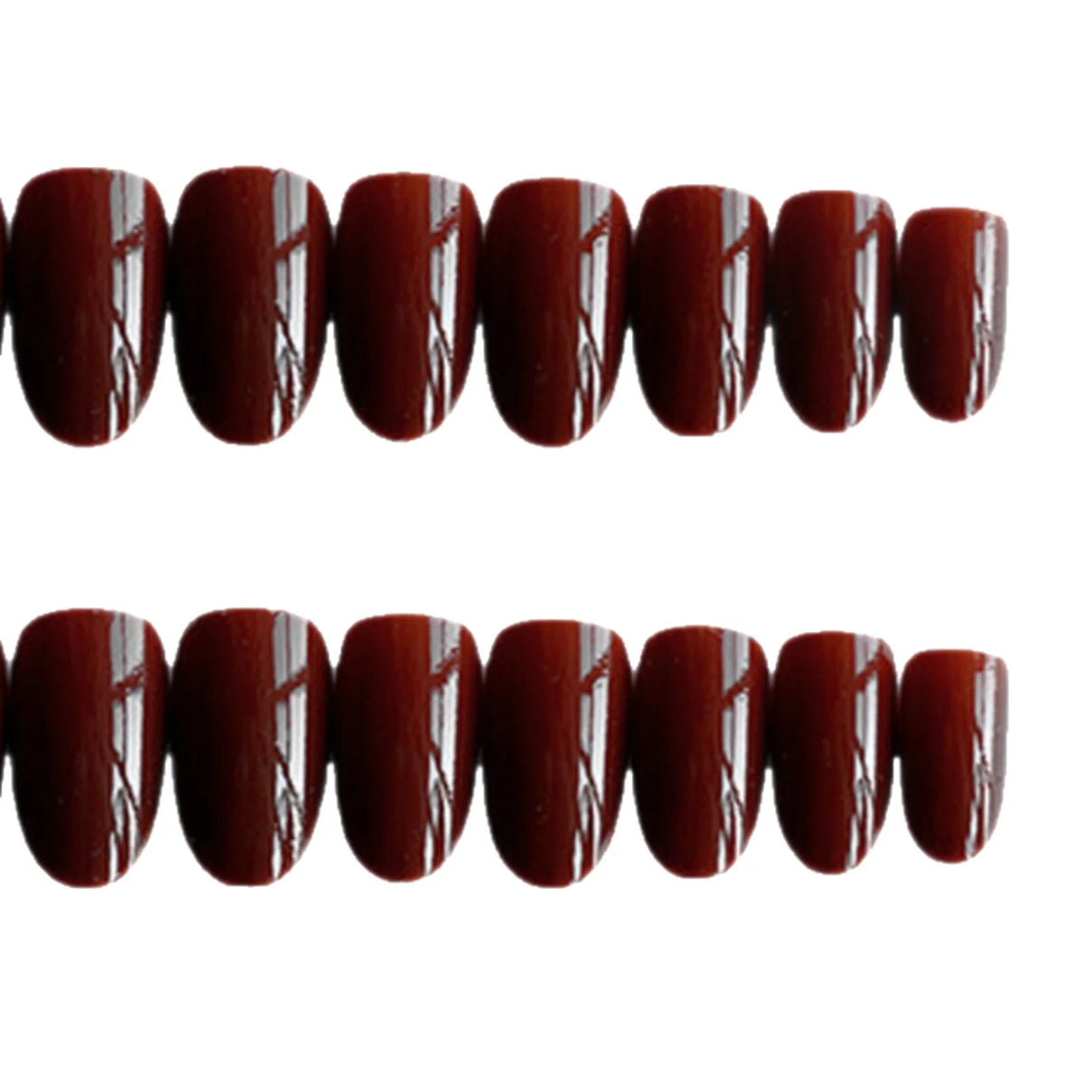 Press-On Nails Glossy Almond Peel And Stick