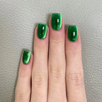 Press-On Nails Glossy Emerald Set of 30