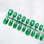 Press-On Nails Glossy Emerald Set of 30