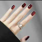Press-On Nails Glossy Emerald Set of 30