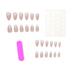Press-On Nails Glossy Finish Easy Application Set of 24