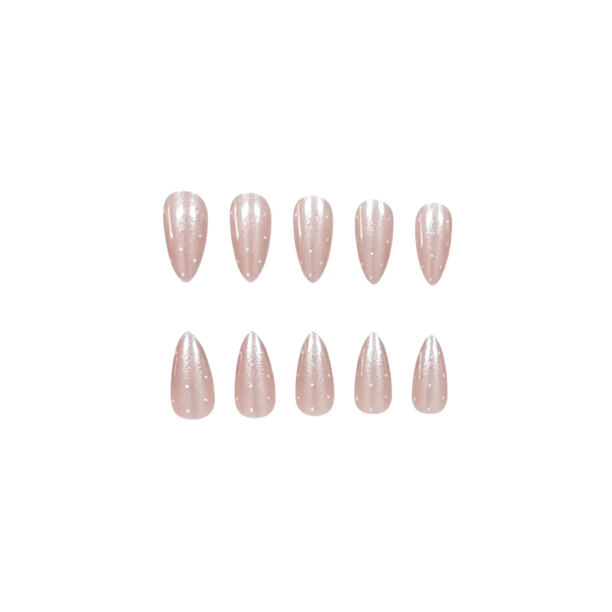 Press-On Nails Glossy Finish Easy Application Set of 24