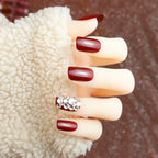 Press-On Nails Glossy Finish & Rhinestone Accents Multiple Sizes