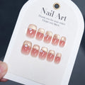 Press-On Nails Glossy Floral Peel & Press Multiple Sizes