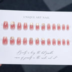 Press-On Nails Glossy Floral Peel & Press Multiple Sizes