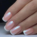 Press-On Nails Glossy French Tip Set of 24