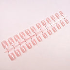 Press-On Nails Glossy French Tip Set of 24