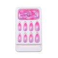 Press-On Nails Glossy Gradient Peel-And-Stick Reusable 24-Piece