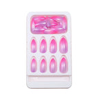 Press-On Nails Glossy Gradient Peel-And-Stick Reusable 24-Piece