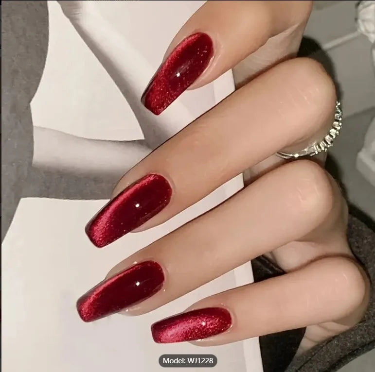 Press-On Nails Glossy Non-Toxic Easy Application & Comfortable Fit